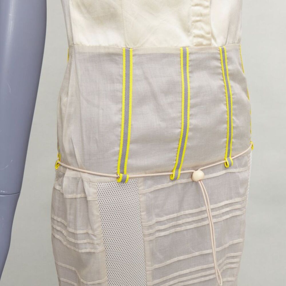 Miu Miu 1999 Runway Beige Patchwork Dress - Picture 2 of 9